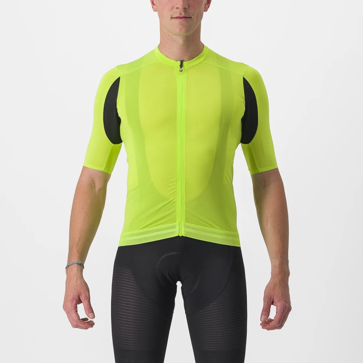 Castelli Superleggera 3 Men's Short Sleeve Jersey - Electric Lime - Image 3
