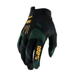 100 Percent ITrack Youth Long Finger Gloves - Sentinel Black