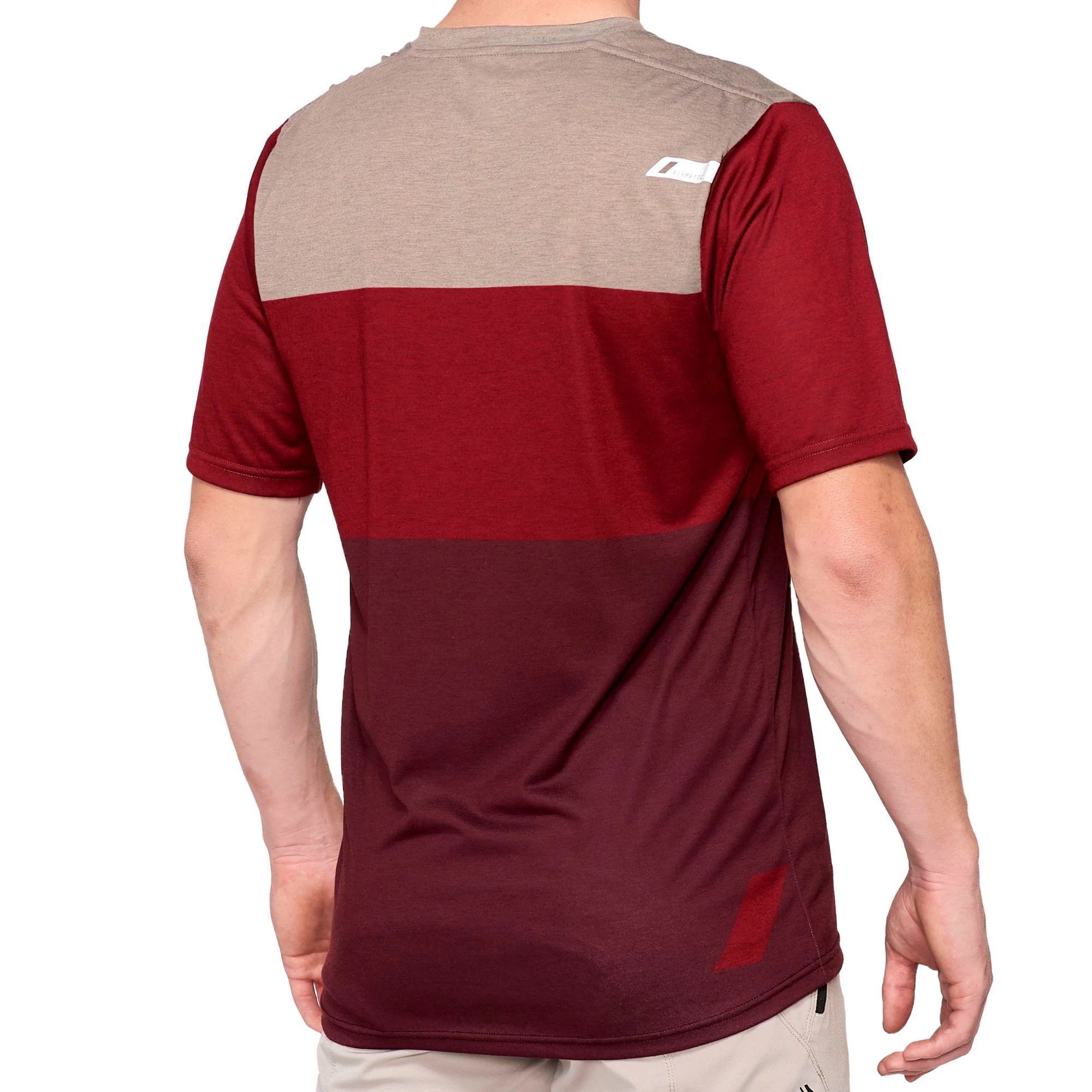 100 Percent Airmatic Short Sleeve Jersey - Brick/Red - Image 4