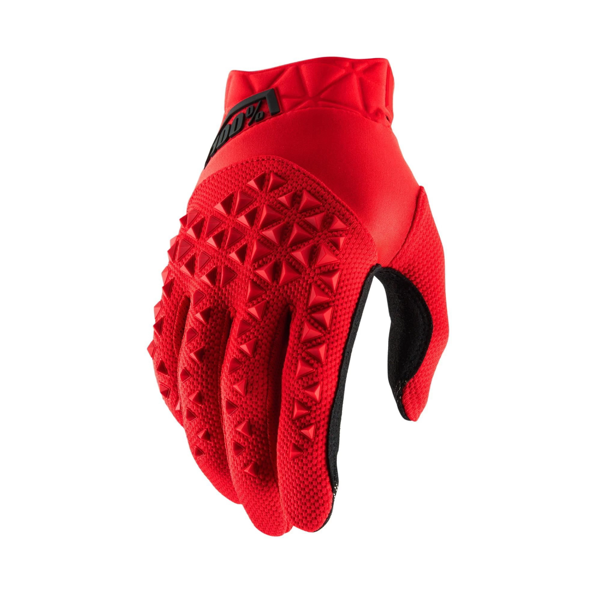 100 Percent Airmatic Youth MTB Gloves - Red/Black - Image 2