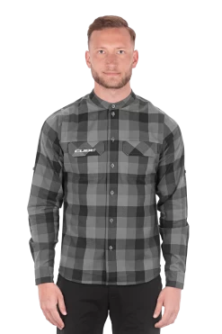 Cube Long Sleeve Work Shirt - Grey Check