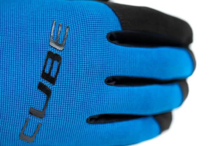 Cube Performance Long Finger Gloves - Blue - Image 2