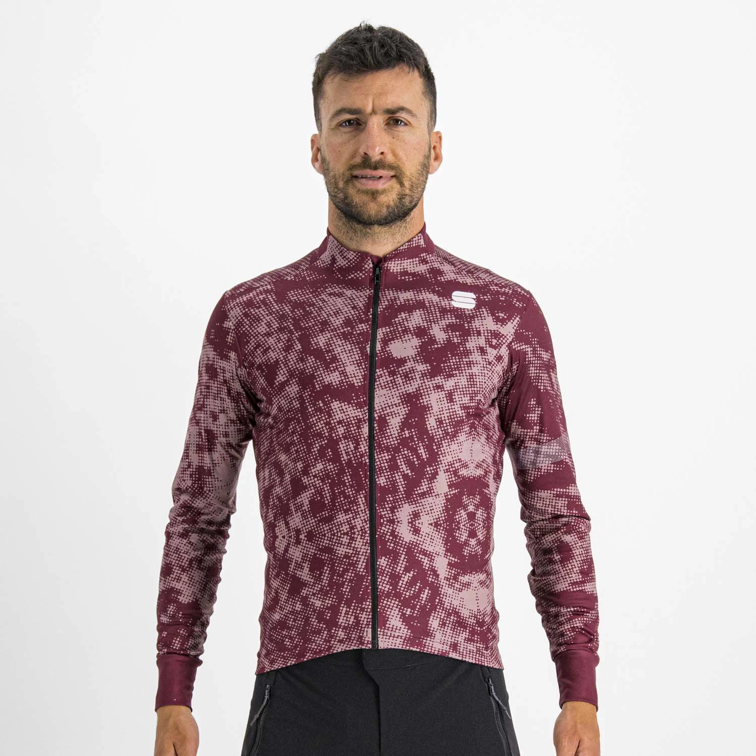 Sportful Escape Supergiara Thermal Men's Long Sleeve Jersey - Red Wine - Image 3