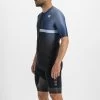 Sportful Bomber Men's Short Sleeve Jersey - Black/Galaxy Blue