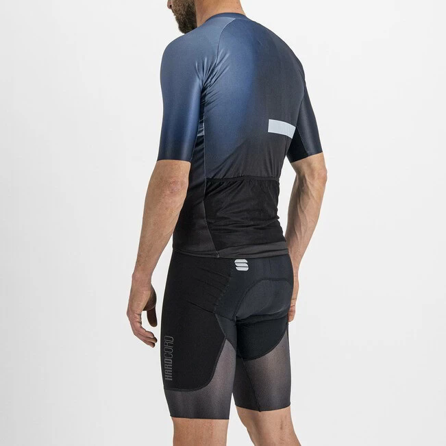 Sportful Bomber Men's Short Sleeve Jersey - Black/Galaxy Blue - Image 6