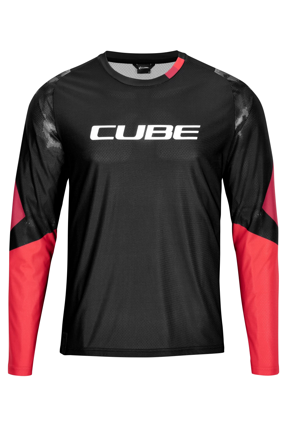 Cube Edge Round Neck Long Sleeve Jersey - Grey/Lime - Image 8