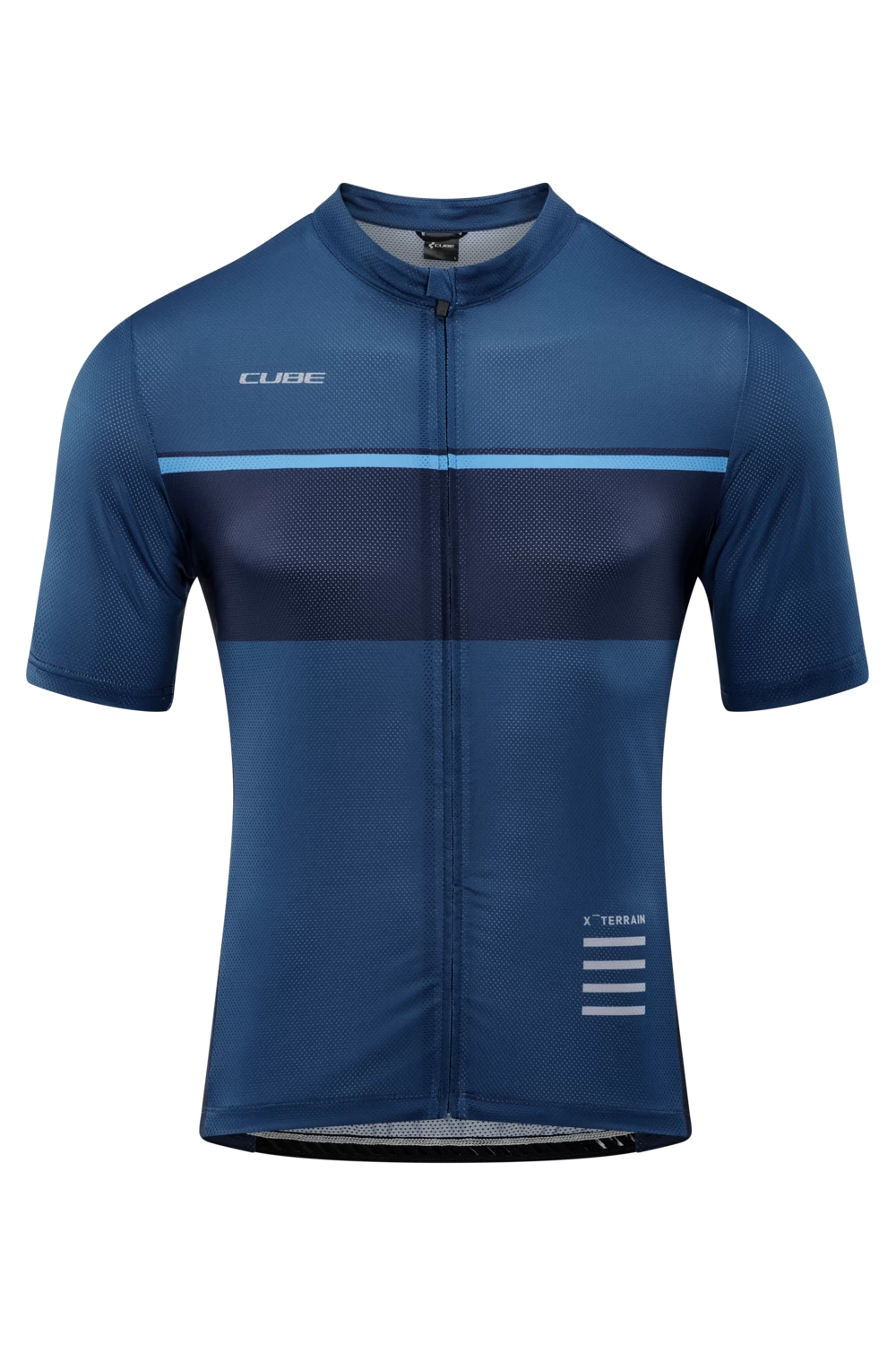 Cube ATX Full Zip Men's Short Sleeve Jersey - Blue - Image 3