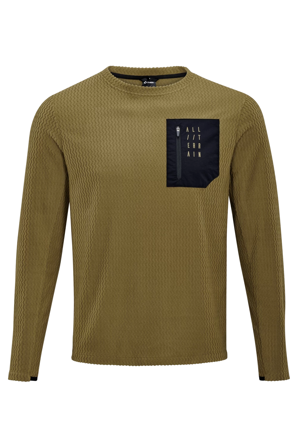 Cube ATX Fleece Men's Long Sleeve Jersey - Brown - Image 5