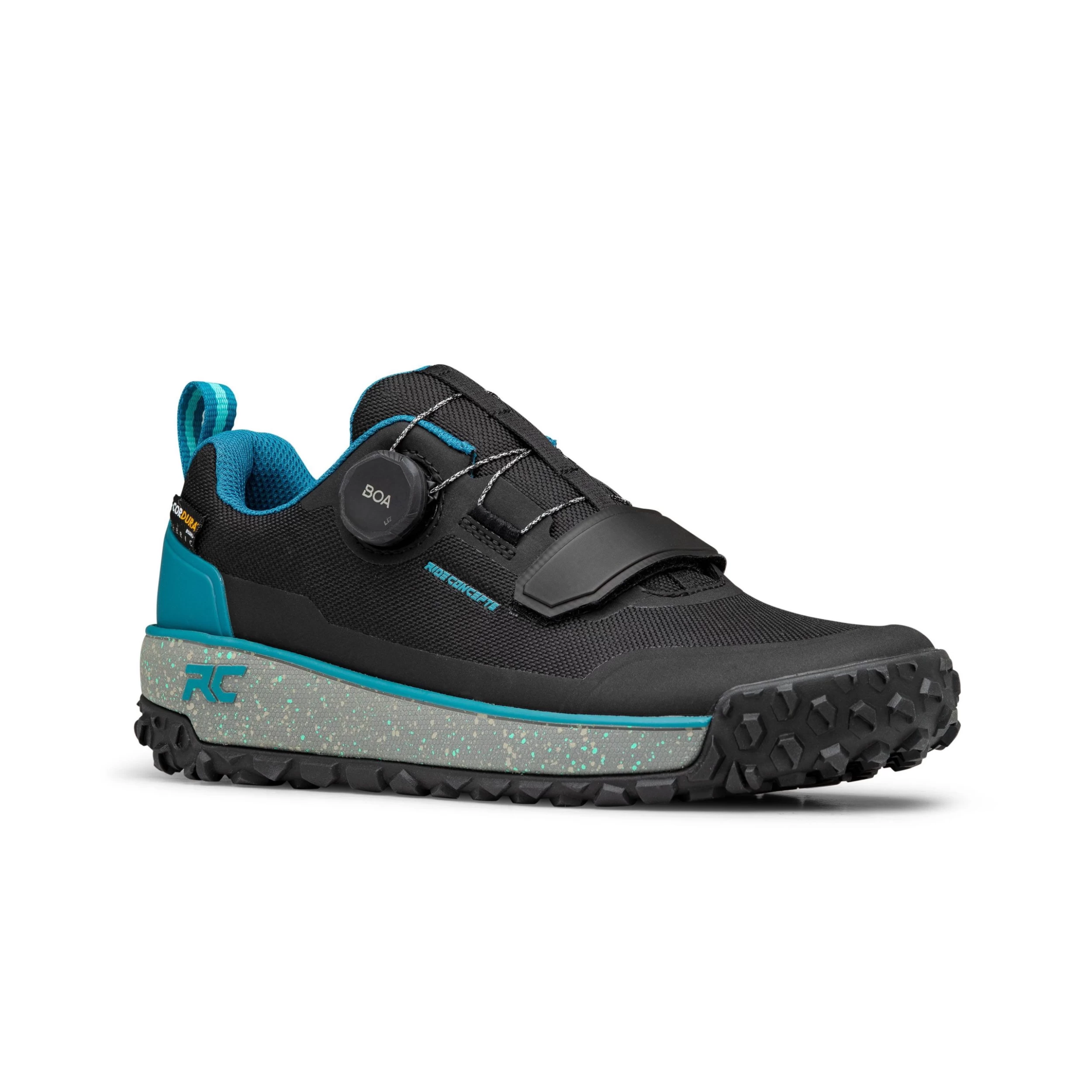 Ride Concepts Flume BOA Women's Flat MTB Shoes - Black/Tahoe Blue - Image 3