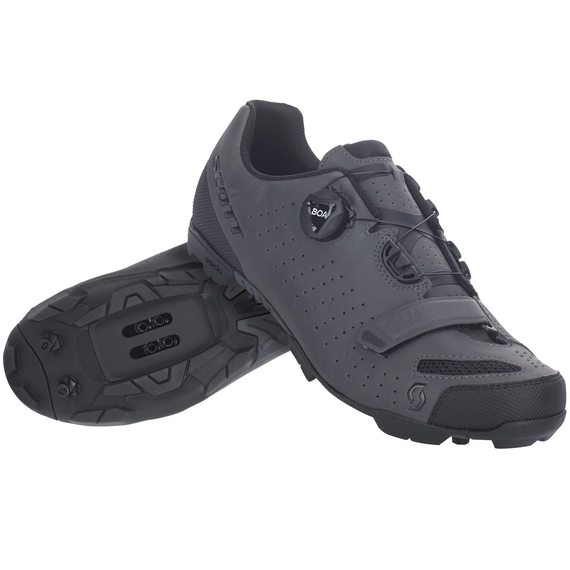 Scott Comp Boa Reflective MTB Shoes - Grey Reflective/Black - Image 3