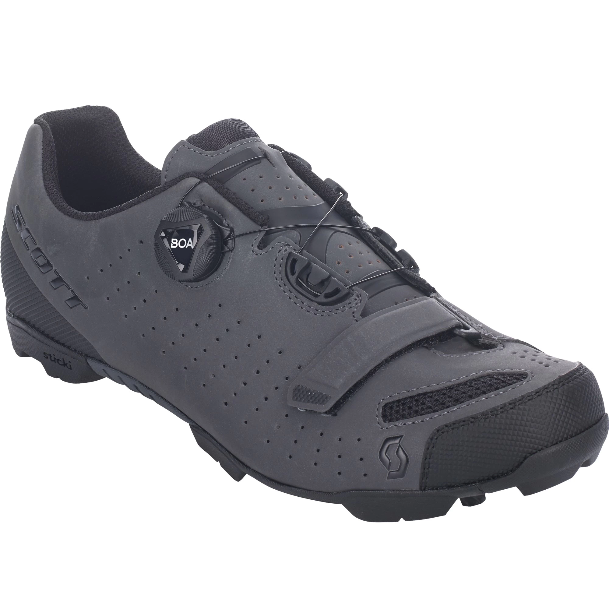 Scott Comp Boa Reflective MTB Shoes - Grey Reflective/Black
