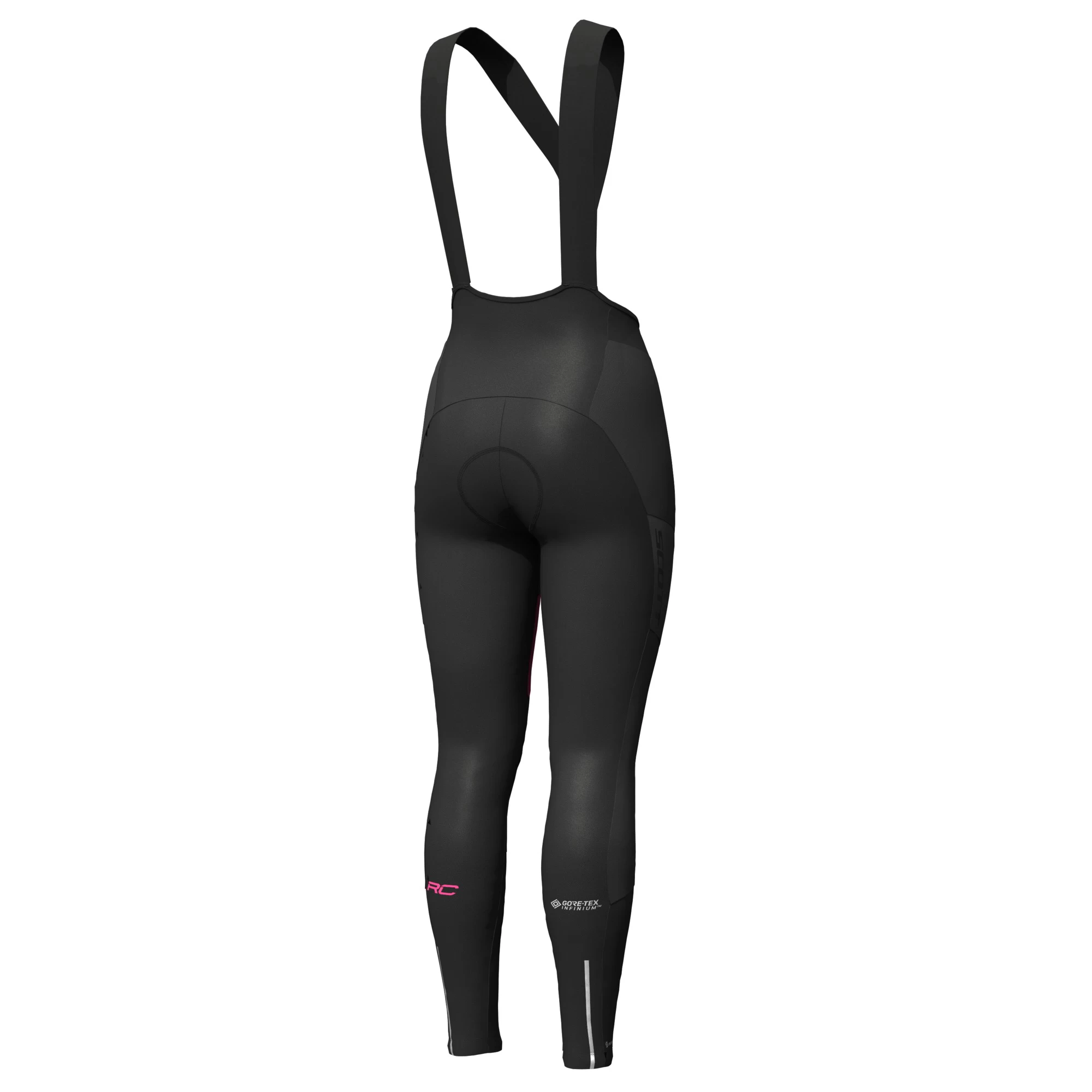 Scott RC Warm WB +++ Womens Bib Tights - Black/Azalea Pink