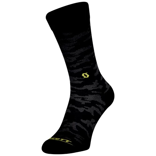Scott Trail Camo Crew Socks - White/Black