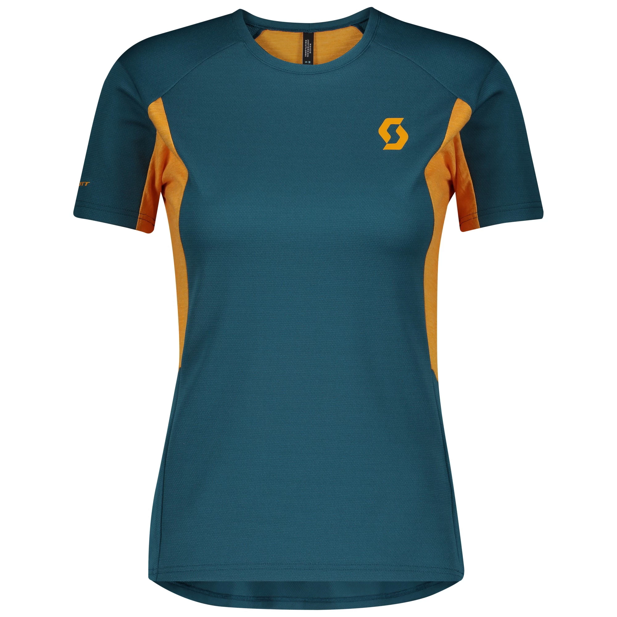 Scott Trail MTN Tech Womens Tee - Lunar Blue/Amber Yellow - Image 2