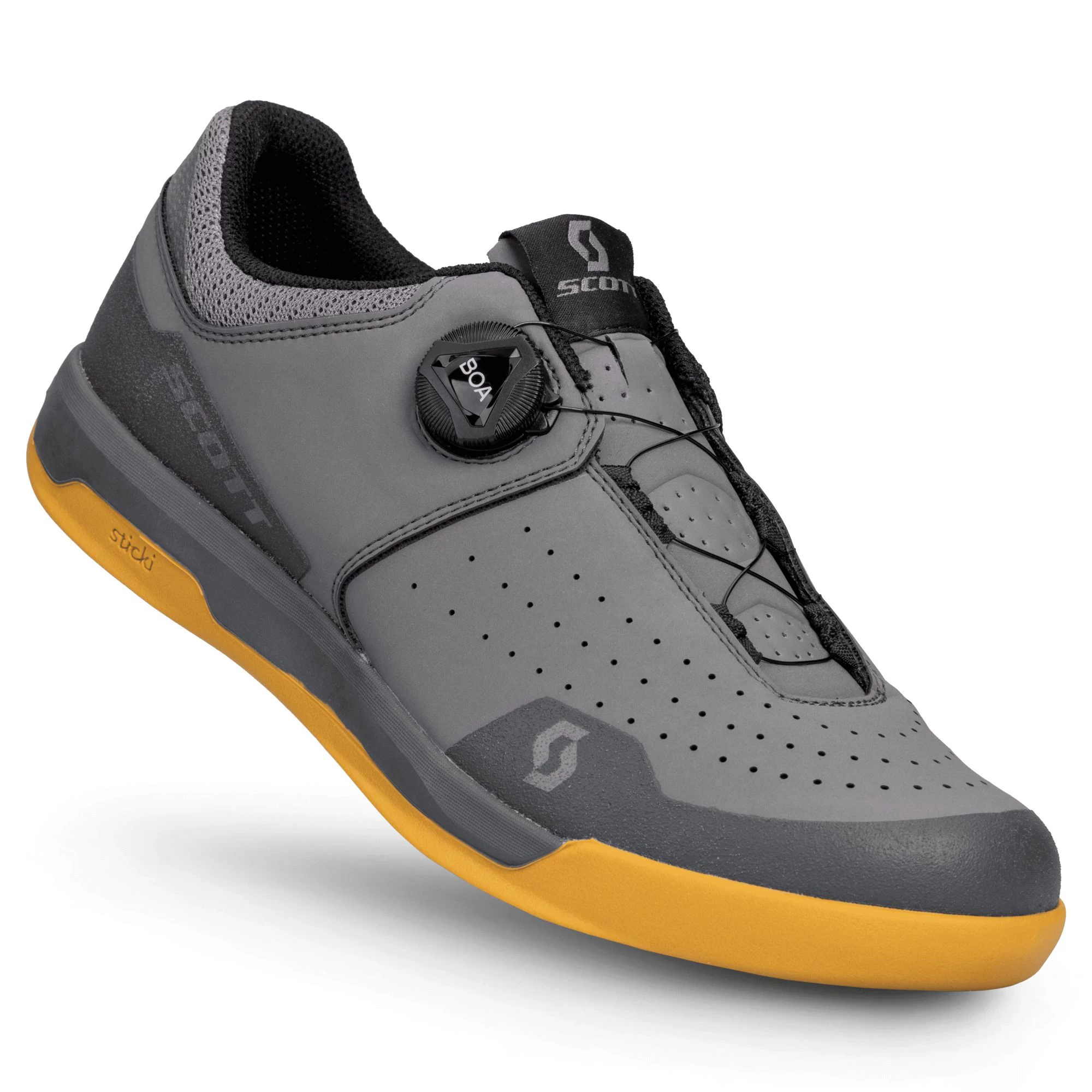 Scott Sport Volt Men's Flat MTB Shoes - Grey/Black - Image 3
