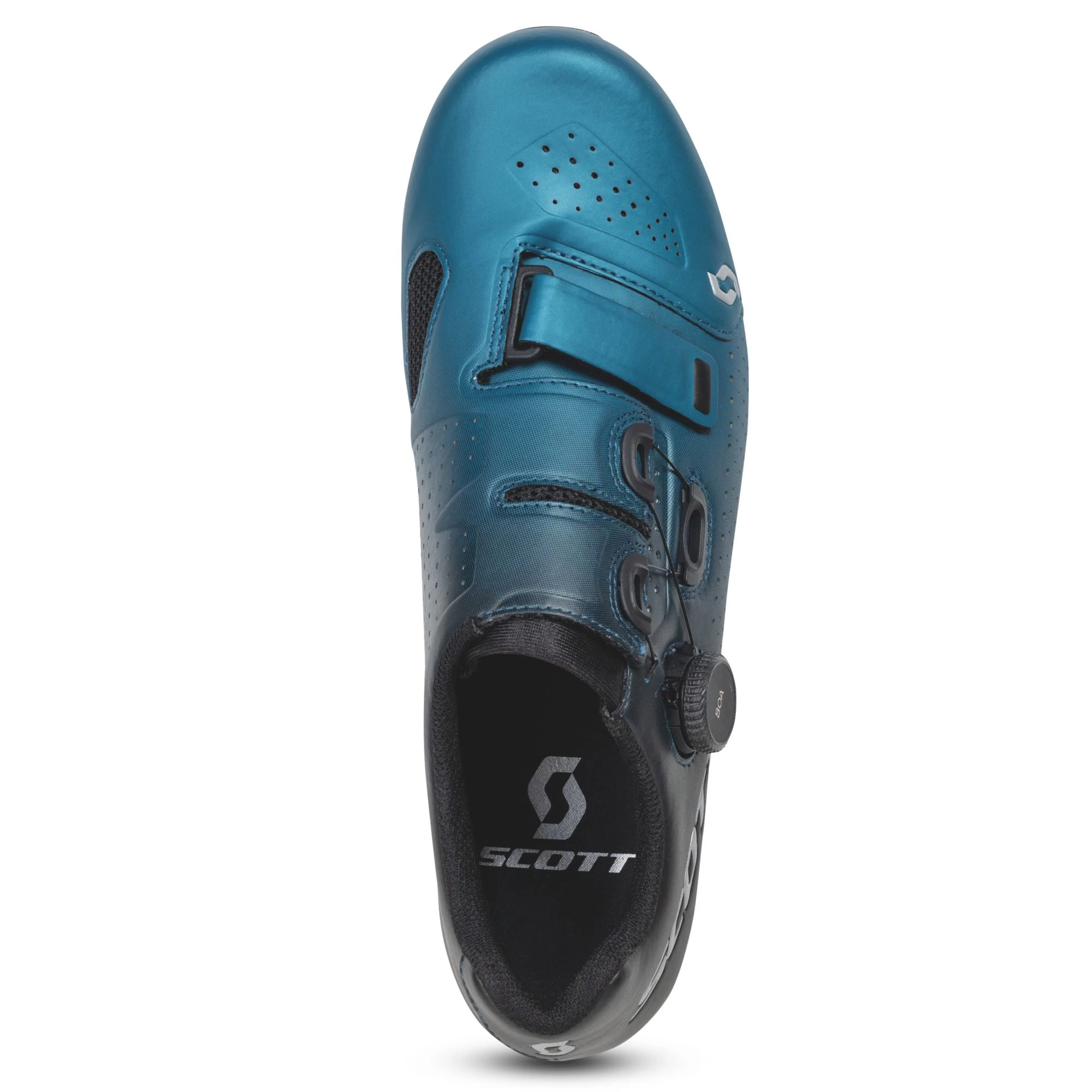 Scott Team BOA Men's Road Shoes - Black Fade/Metallic Blue - Image 5