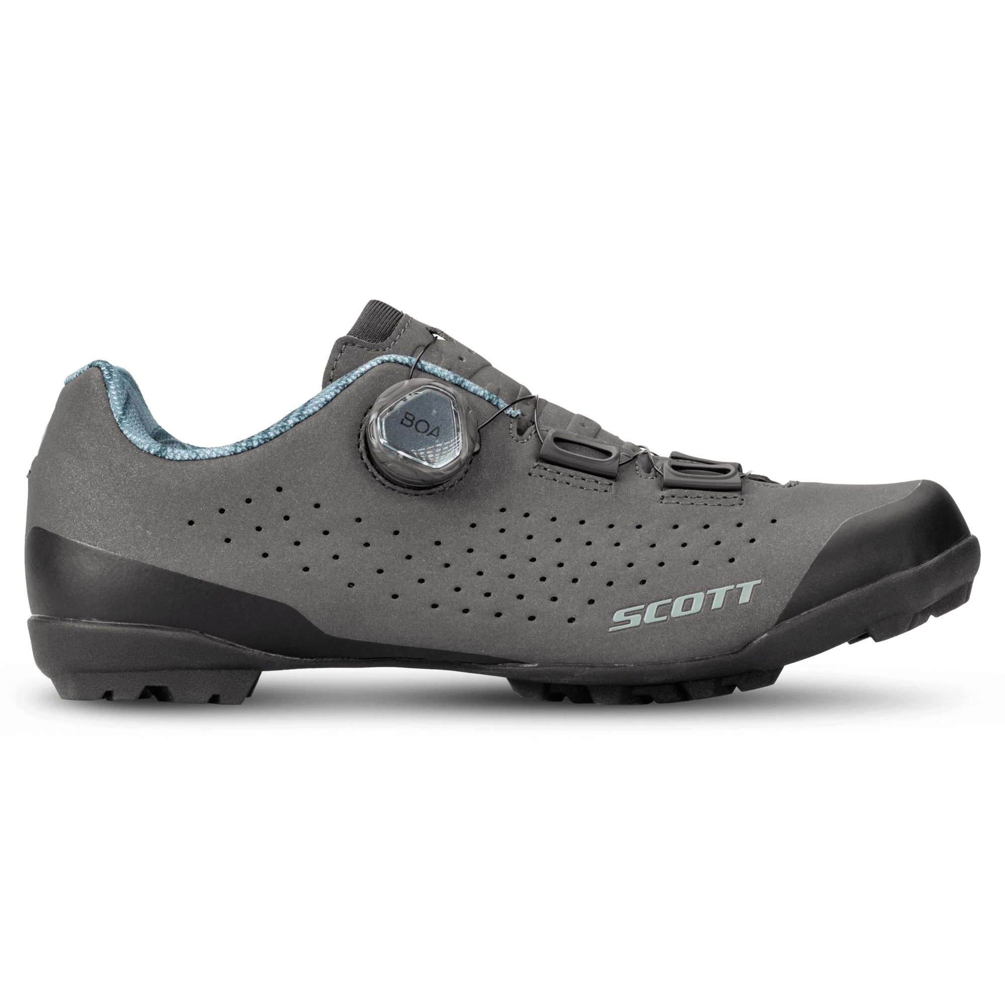 Scott Gravel Pro Women's Gravel Road Shoes - Dark Grey/Light Green - Image 6