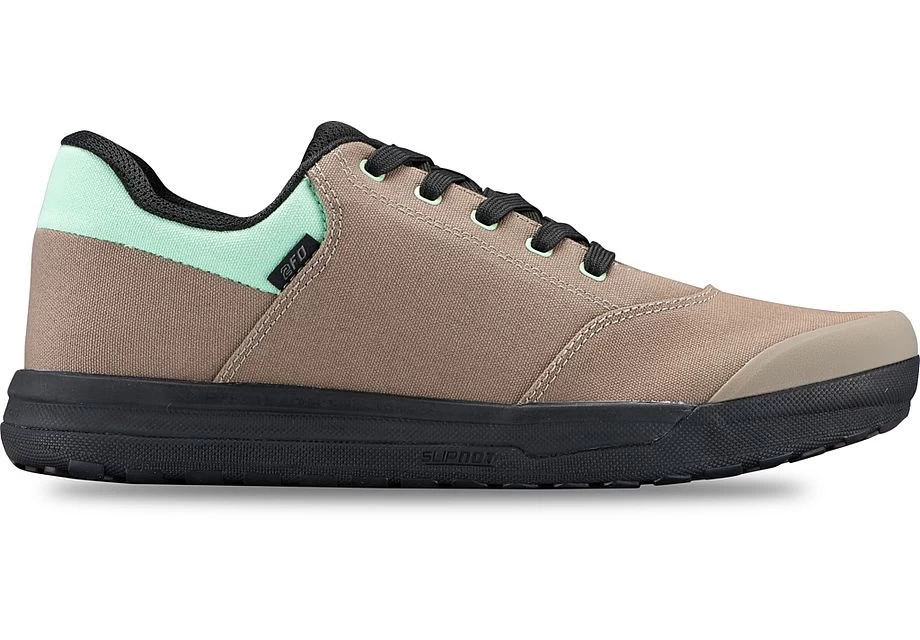 Specialized 2FO Roost Canvas Flat MTB Shoes - Taupe/Oasis - Image 5
