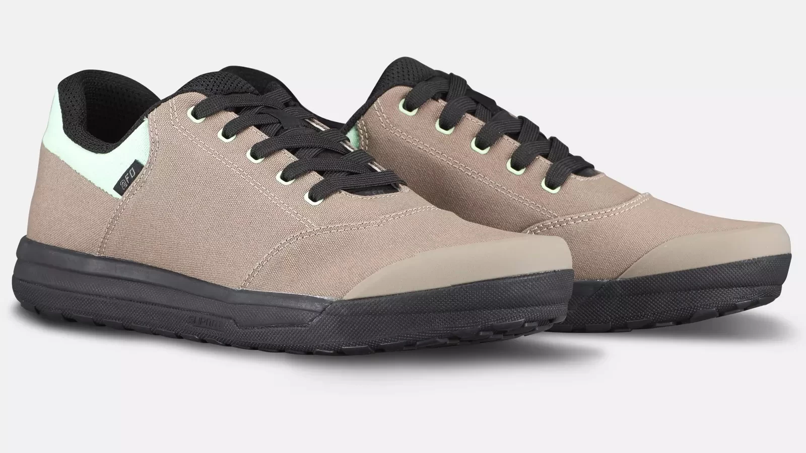 Specialized 2FO Roost Canvas Flat MTB Shoes - Taupe/Oasis - Image 6