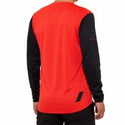 100 Ridecamp Men's Long Sleeve Jersey - Red/Black