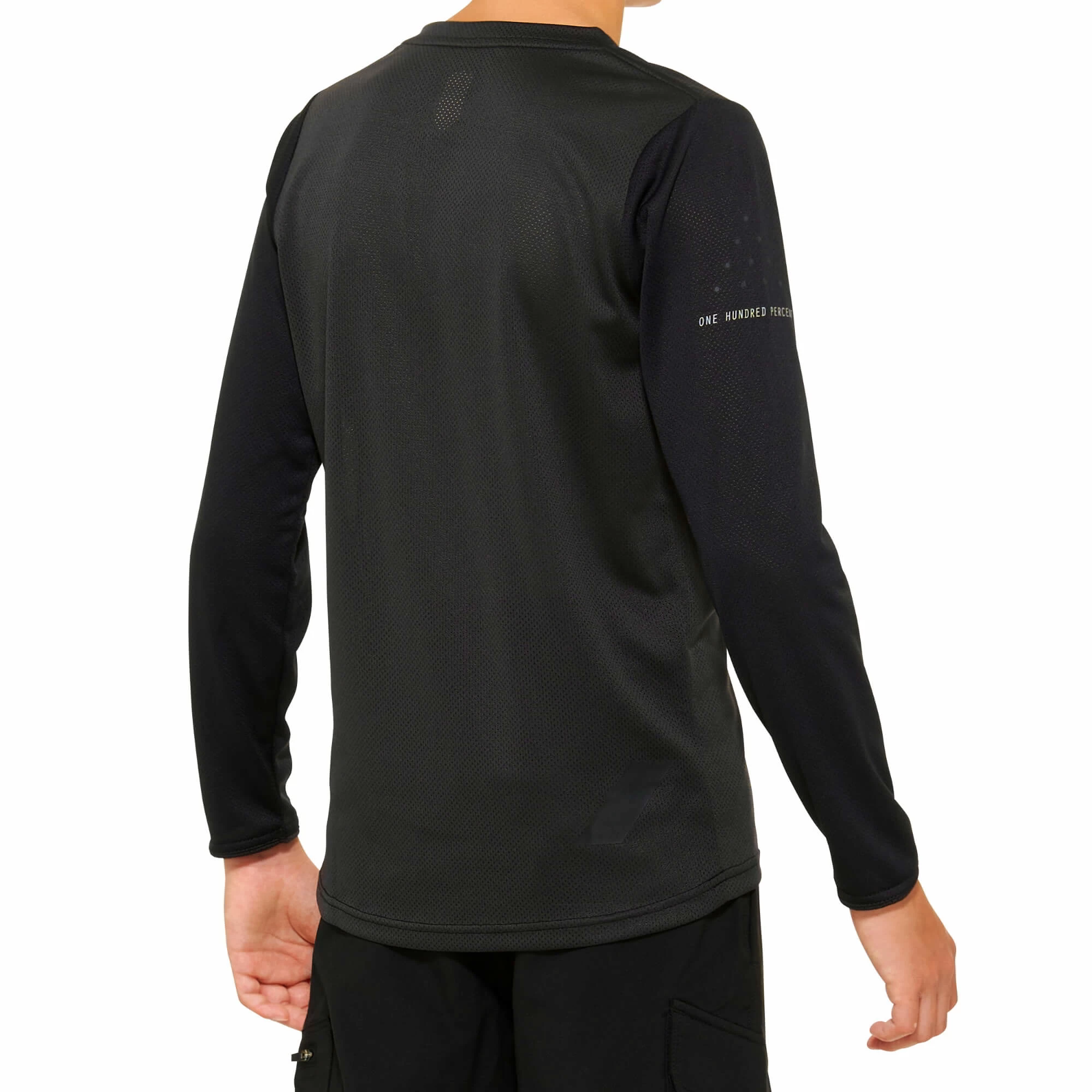 100 Percent Ridecamp Youth Long Sleeve Jersey - Black/Charcoal