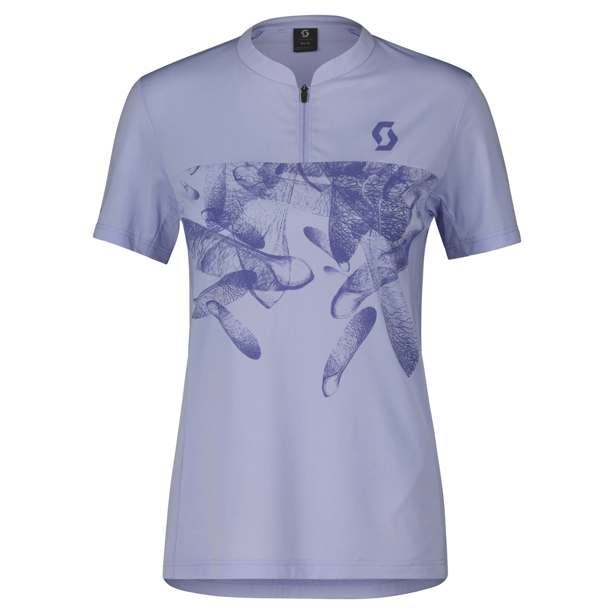 Scott Trail Flow Zip Women's Short Sleeve Jersey - Metal Blue/Dark Blue - Image 4