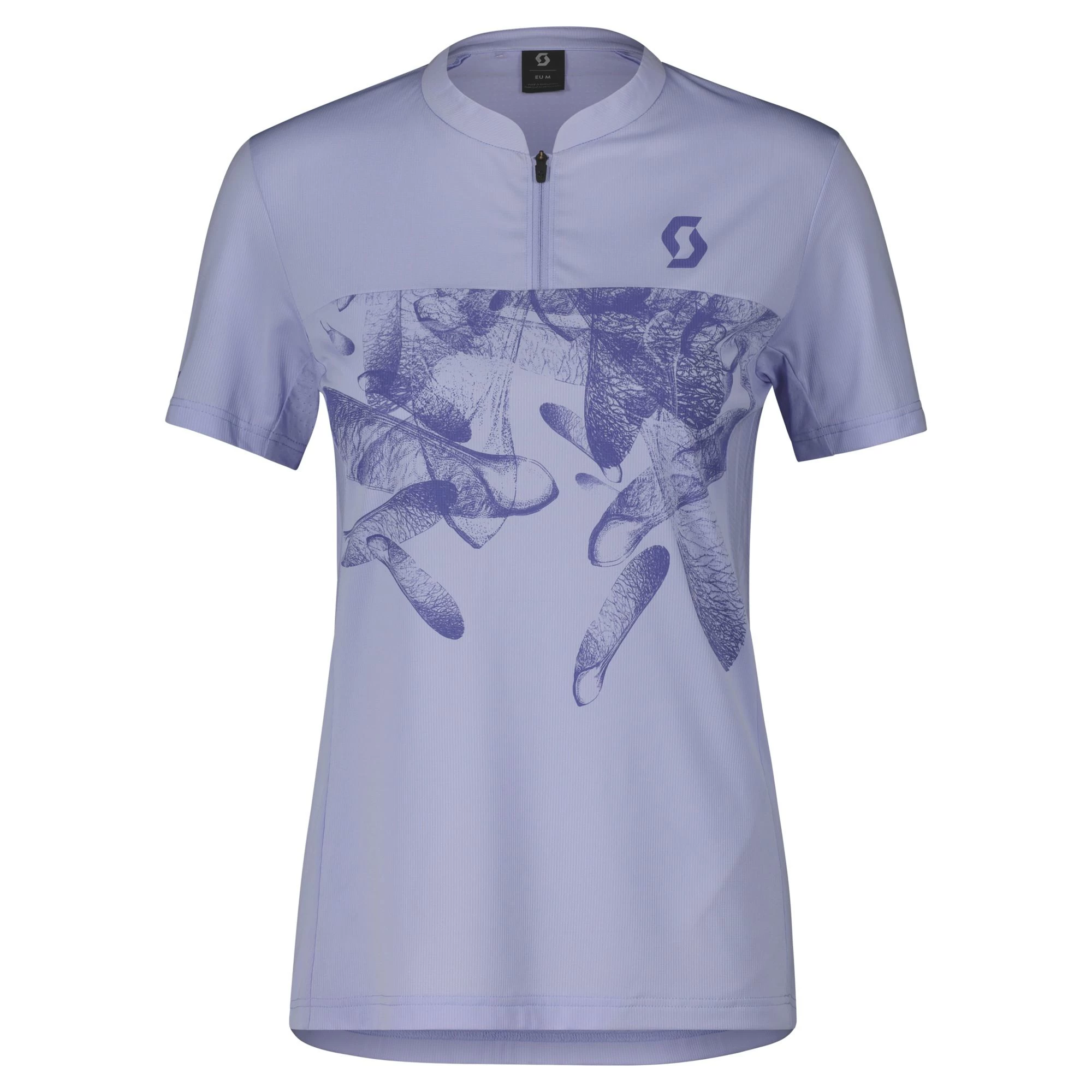 Scott Trail Flow Zip Women's Short Sleeve Jersey - Moon Blue/Dream Blue - Image 2