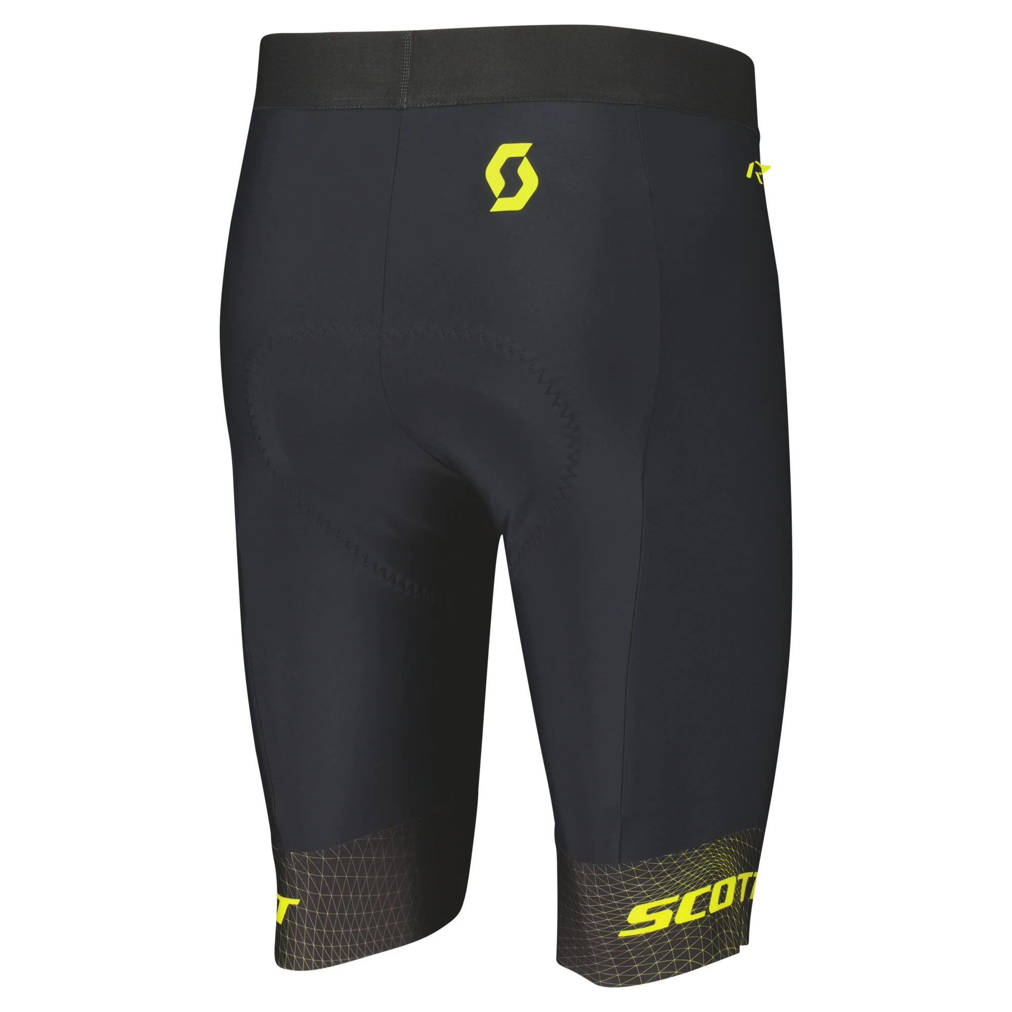 Scott RC Pro Men's Lycra Shorts - Black/Sulphur Yellow - Image 2