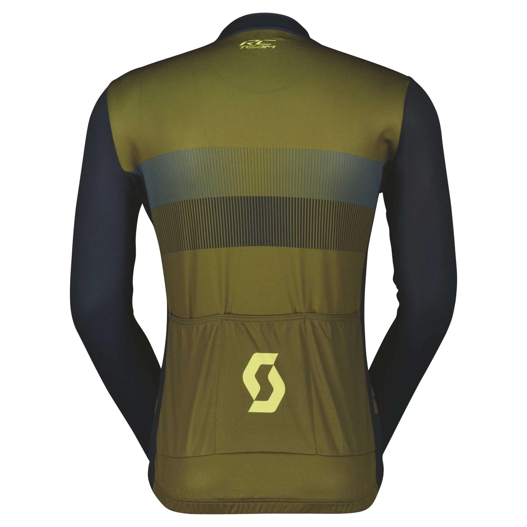 Scott RC Team 10 Men's Long Sleeve Jersey - Fir Green/Bitter Yellow - Image 2