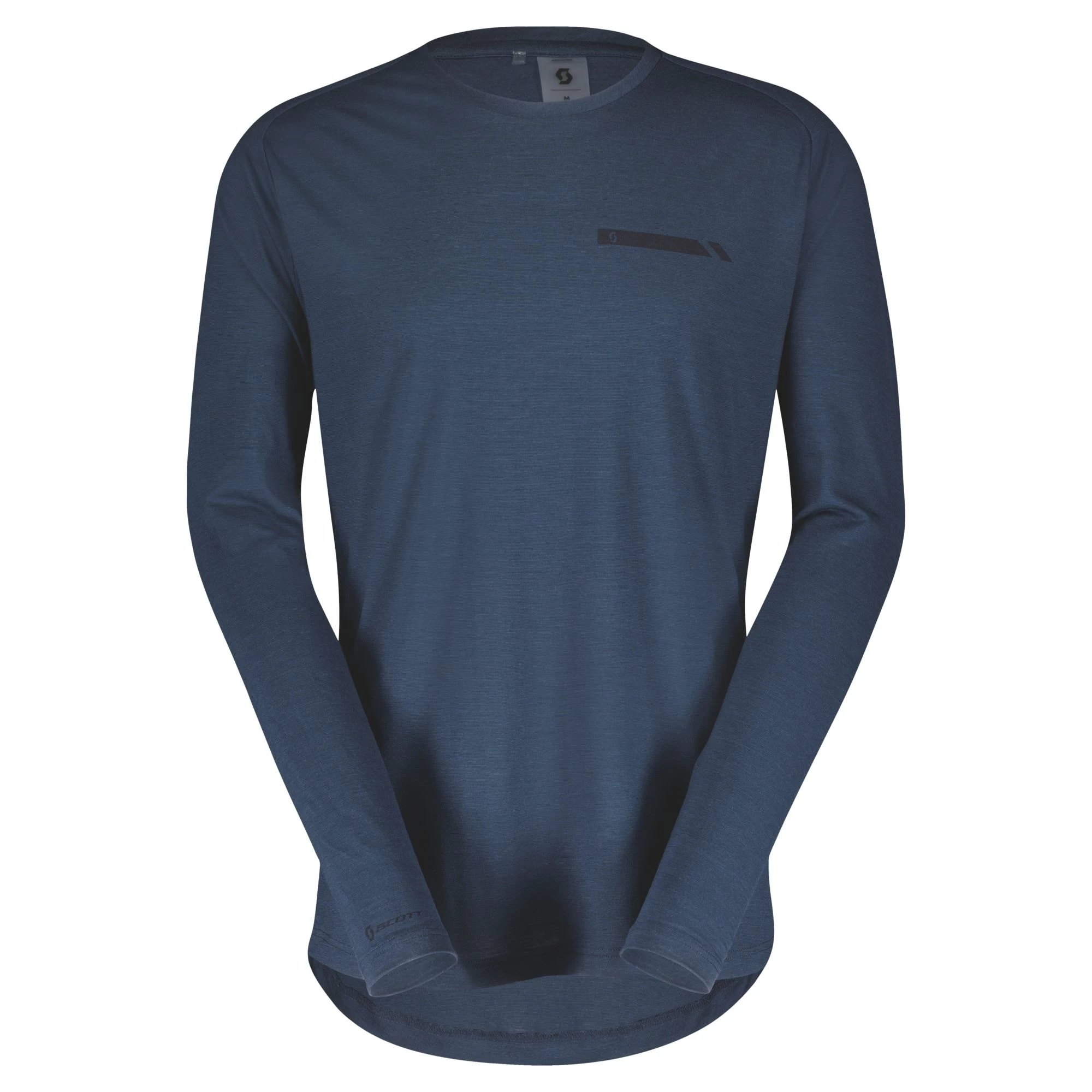 Scott Defined Merino Men's Long Sleeve Jersey - Metal Blue - Image 2