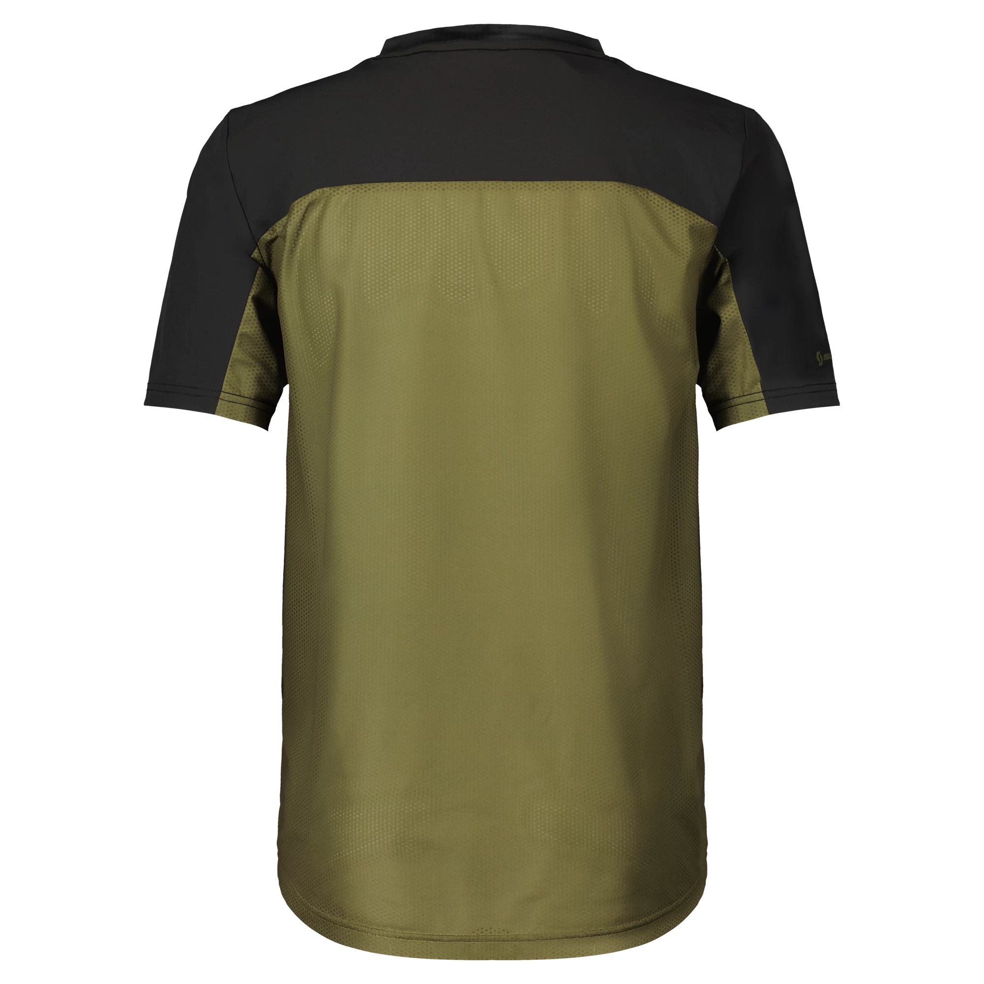 Scott Trail Vertic Zip Men's Short Sleeve Jersey - Fir Green/Black - Image 2