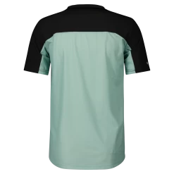 Scott Trail Vertic Zip Men's Short Sleeve Jersey - Mineral Green/Black