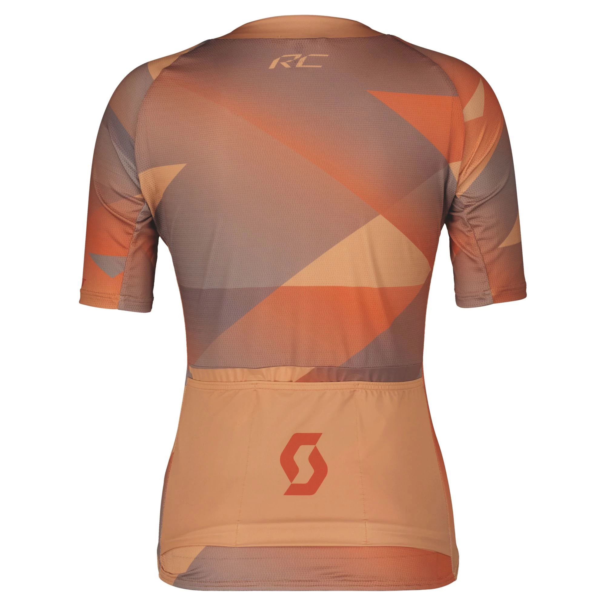 Scott RC Premium Climber Women's Short Sleeve Jersey - Rose Beige/Braze Orange - Image 3