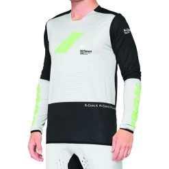 100 Percent R-Core X Long Sleeve Jersey - Charcoal/Black