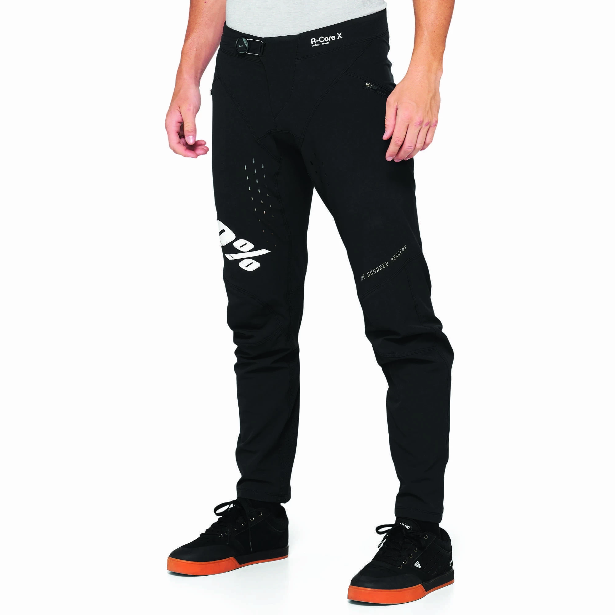 100 Percent R-Core X MTB Pants - Black/White - Image 2