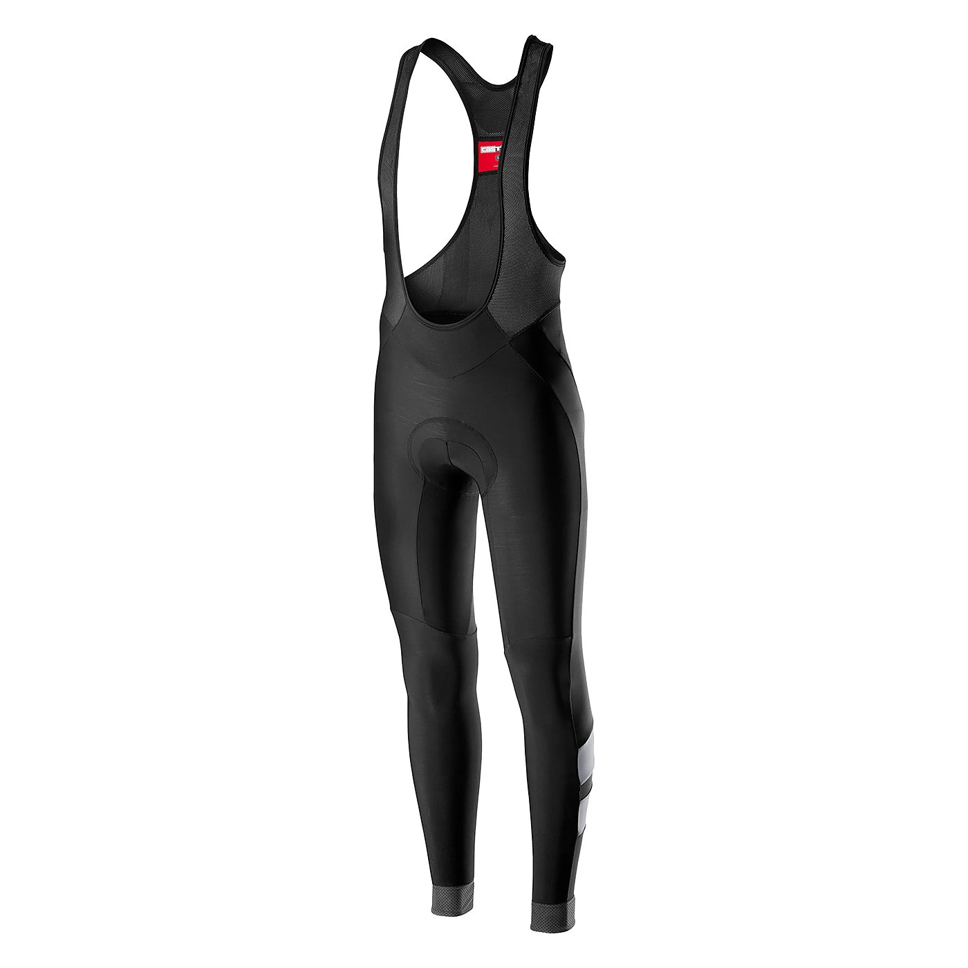 Castelli Velocissimo 4 Bib Tights - Dark Steel Blue/Orange - Image 2