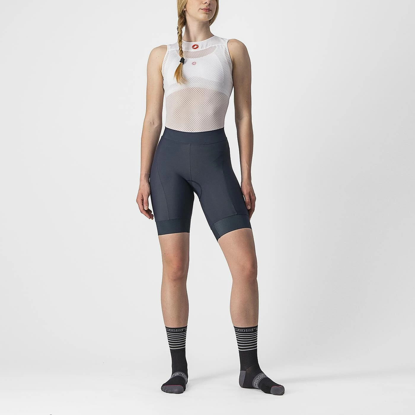 Castelli Prima Women's Shorts - Black/Skylight - Image 4