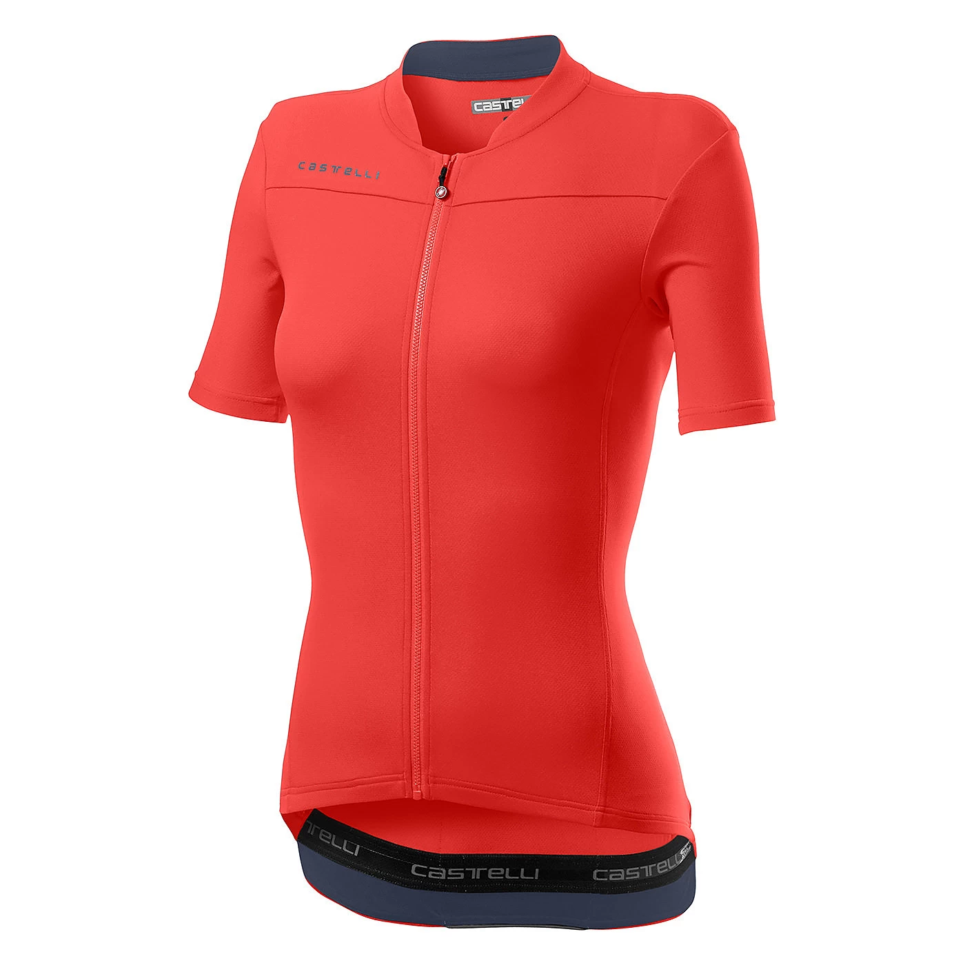 Castelli Anima 3 Womens Short Sleeve Jersey - Light Black/Red - Image 7