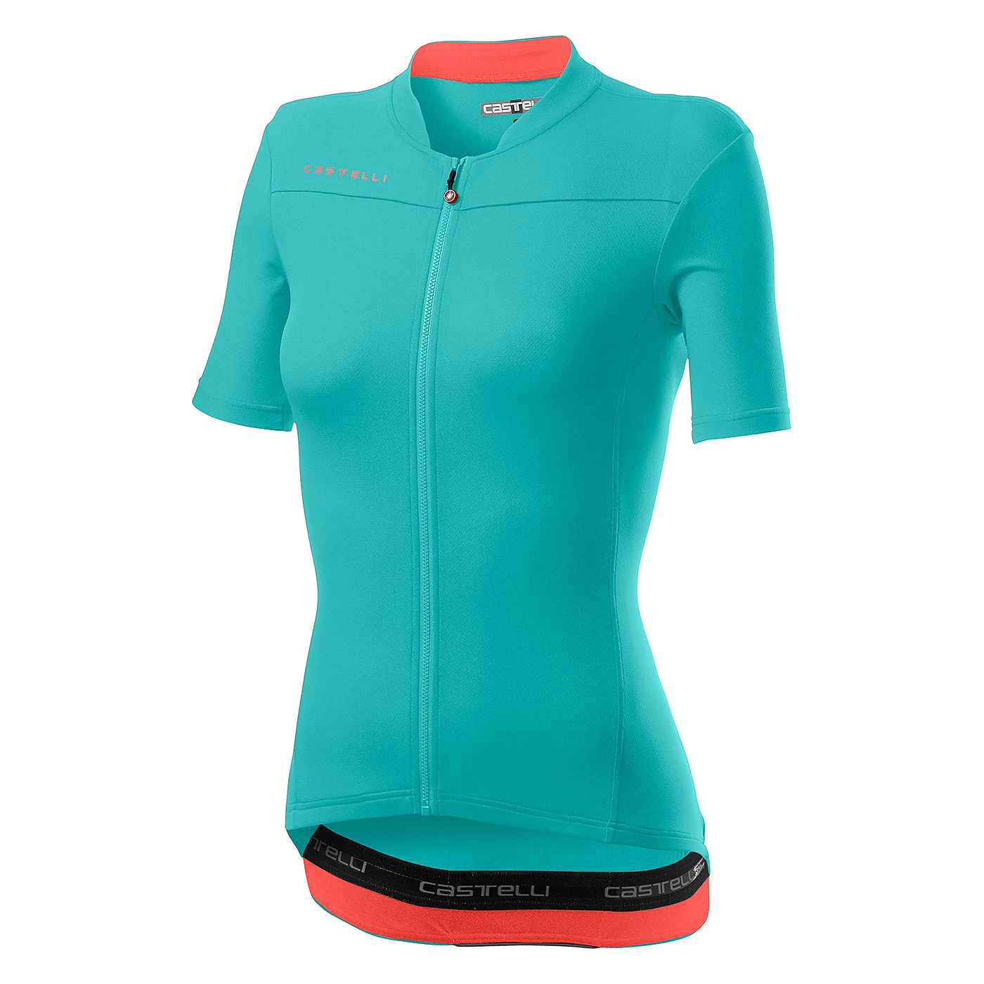 Castelli Anima 3 Womens Short Sleeve Jersey - Light Black/Red - Image 6