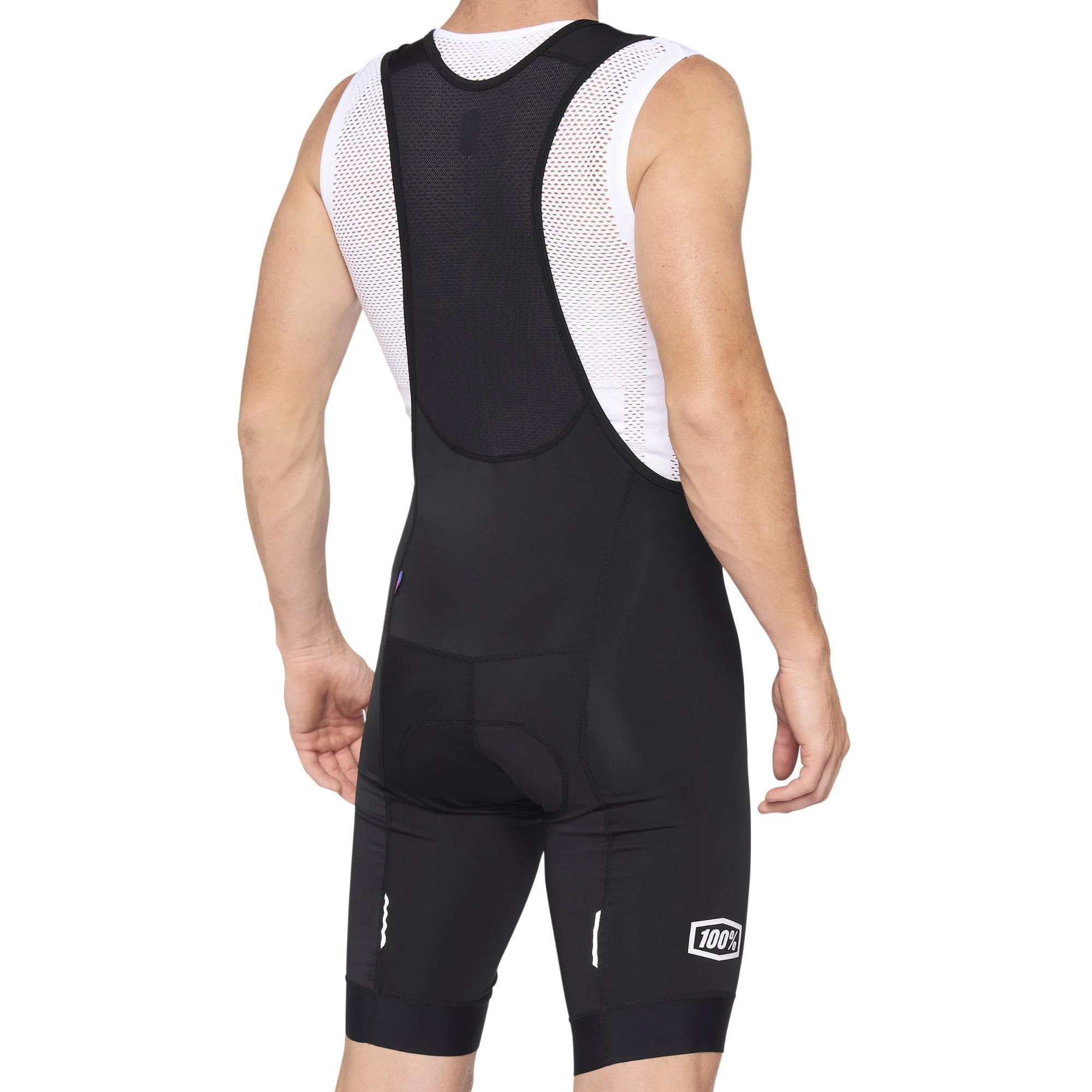 100 Percent Exceeda Men's Bib Shorts - Black/White - Image 3