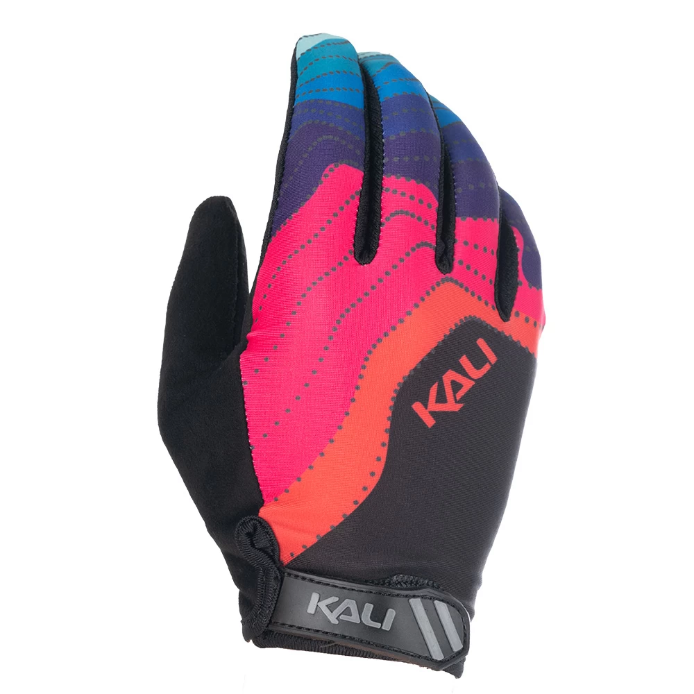Kali Laguna Long Finger Gloves - Glitch Moss/Red - Image 4