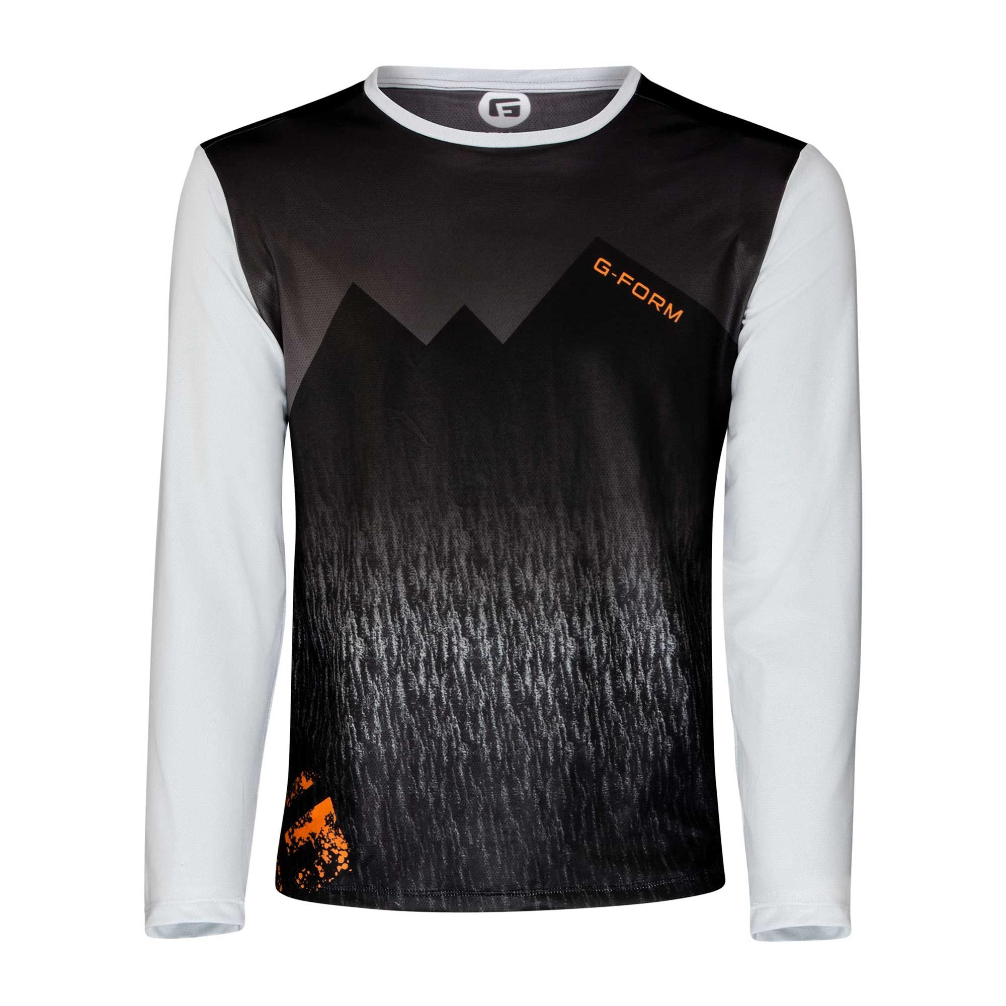 G-Form Summit Men's Long Sleeve Jersey - Midnight/White