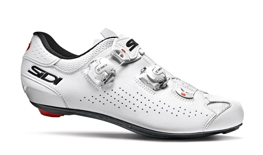 Sidi Genius 10 Road Shoes - Black/Red Fluo - Image 3