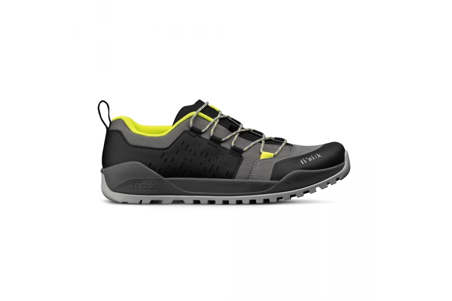 Fizik X2 Ergolace Flat MTB Shoes - Grey/Yellow - Image 5
