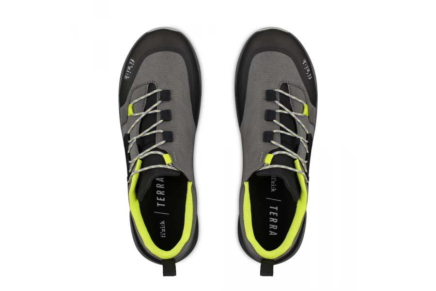 Fizik X2 Ergolace Flat MTB Shoes - Grey/Yellow - Image 2