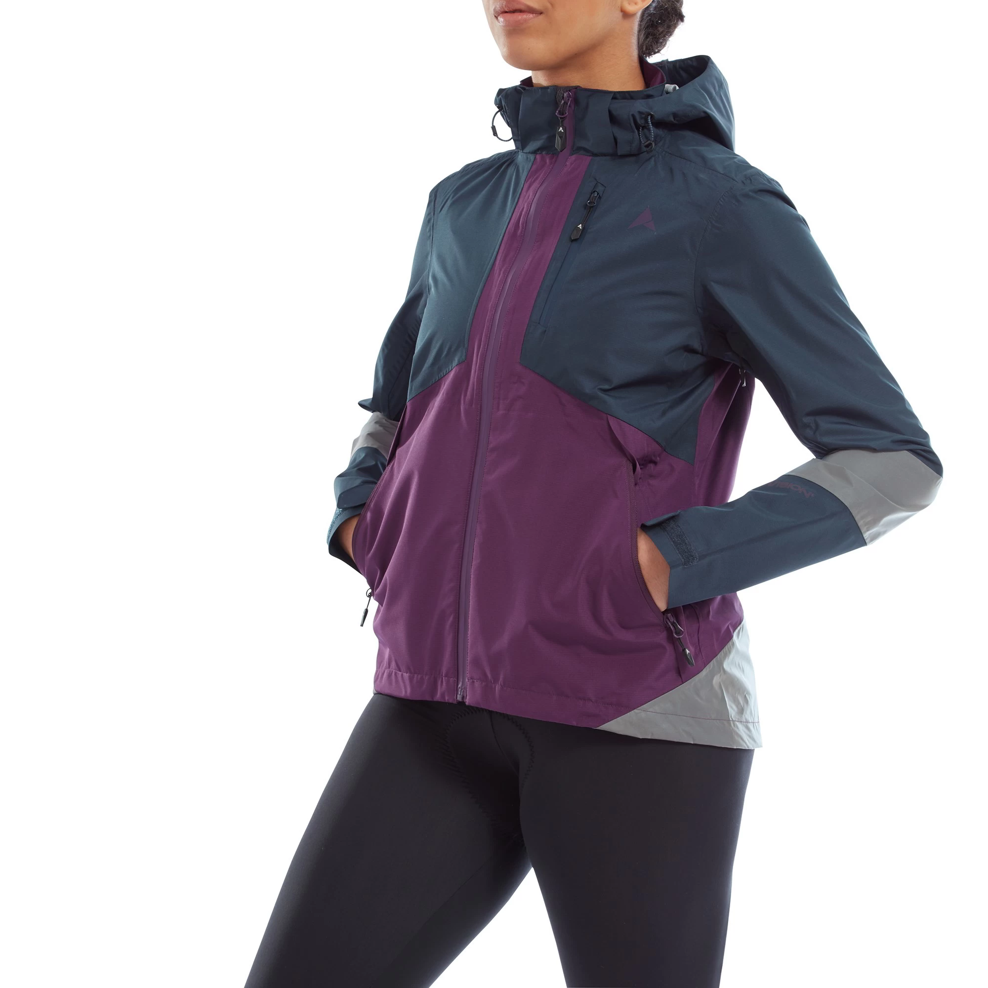 Altura Nightvision Typhoon Waterproof Women's Jacket - Navy/Purple