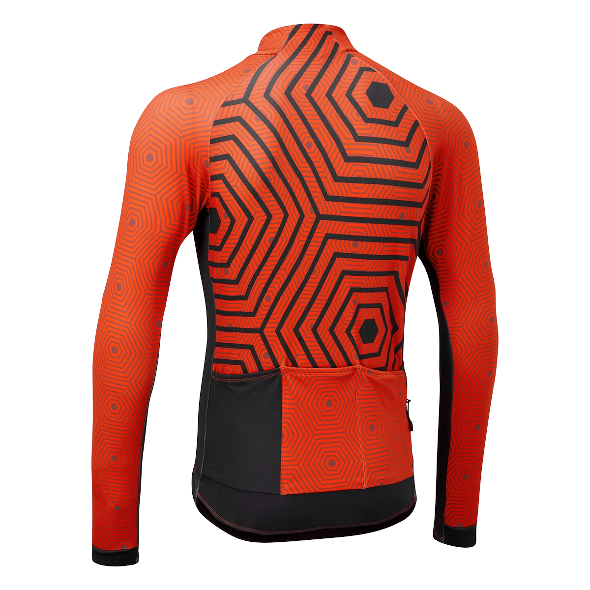 Altura Icon Long Sleeve Jersey - Hex-Repeat - Orange/Navy