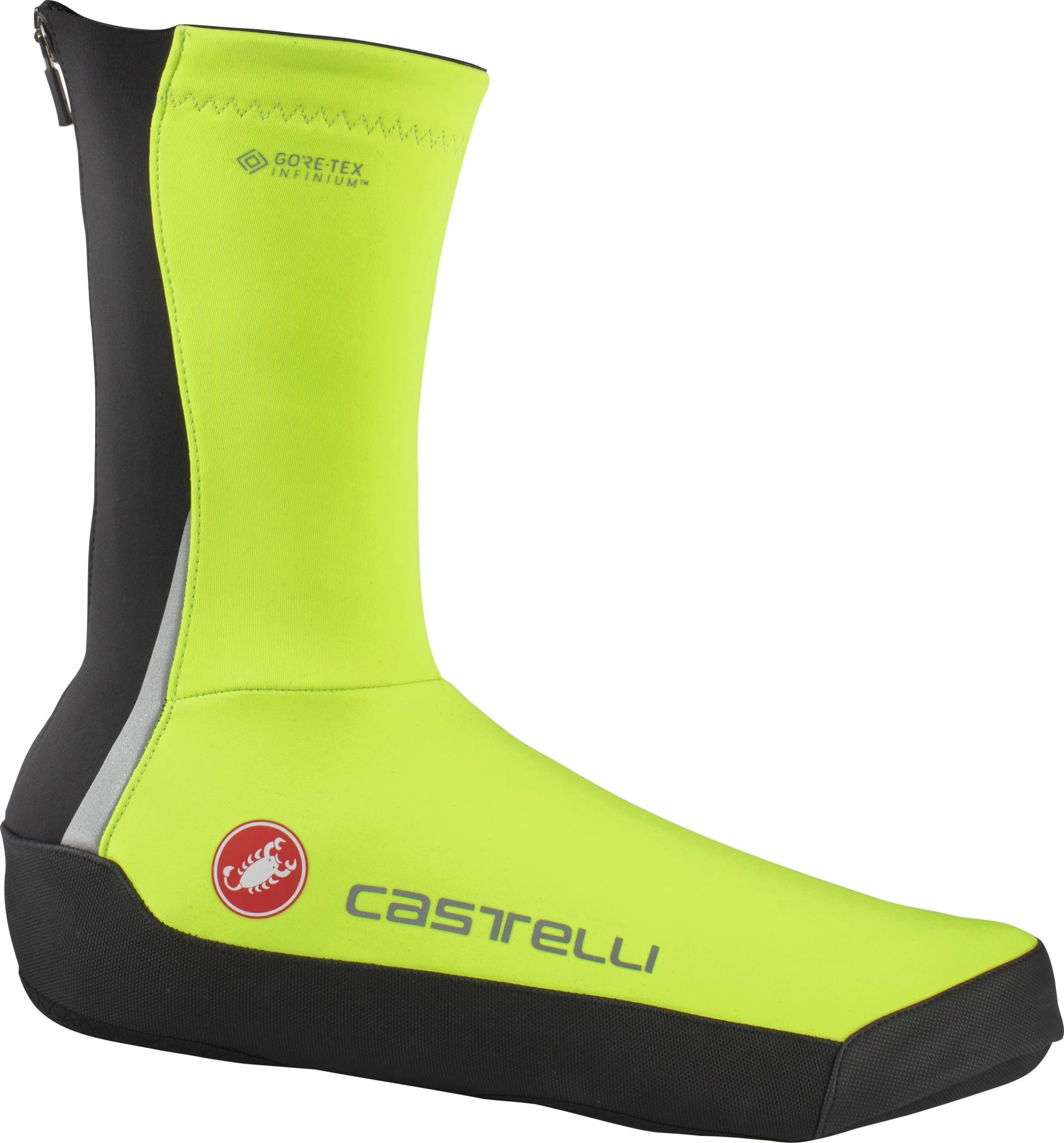 Castelli Intenso UL Windproof Shoe Covers - Electric Lime - Image 6