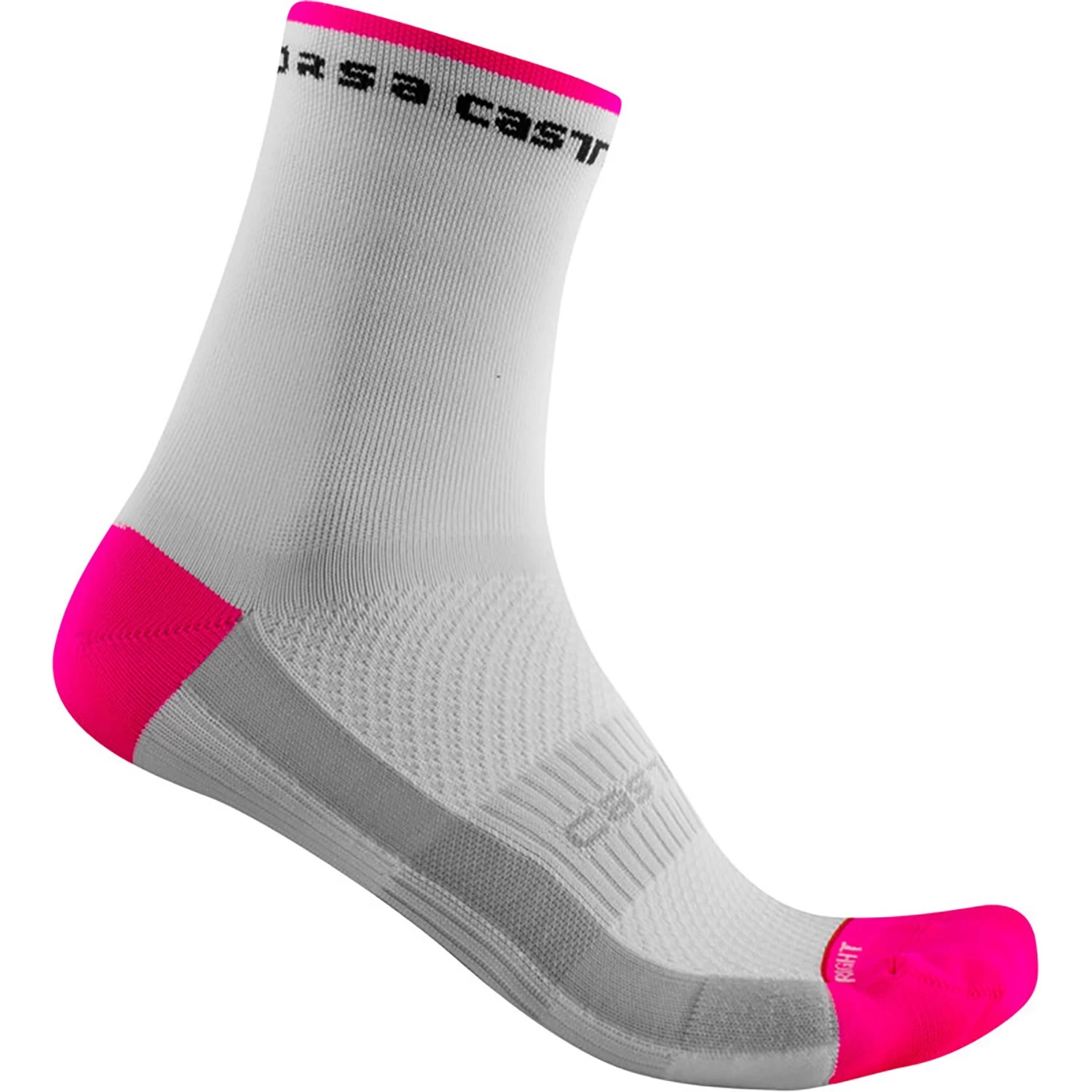 Castelli Rosso Corsa 11 Women's Socks - Skylight/Pop Orange - Image 3