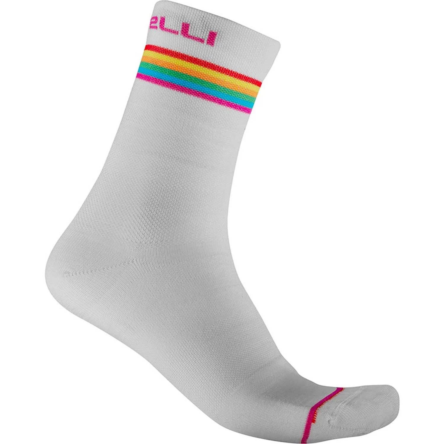 Castelli Go 15 Women's Socks - Bordeaux/Brilliant Pink-White